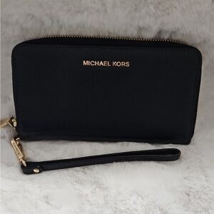 Michael Kors Black Wristlet Clutch